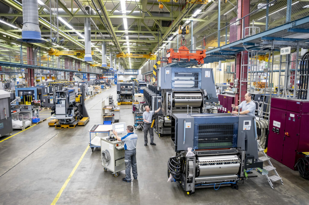 Einblick in die Produktion bei Heidelberger Druckmaschinen AG